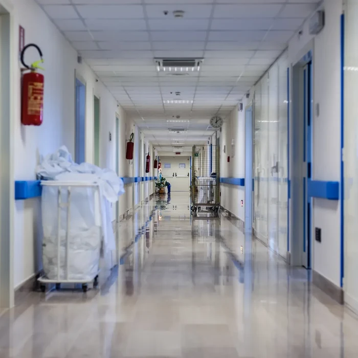 Hospital corridor at night 2024 09 06 02 13 53 utc