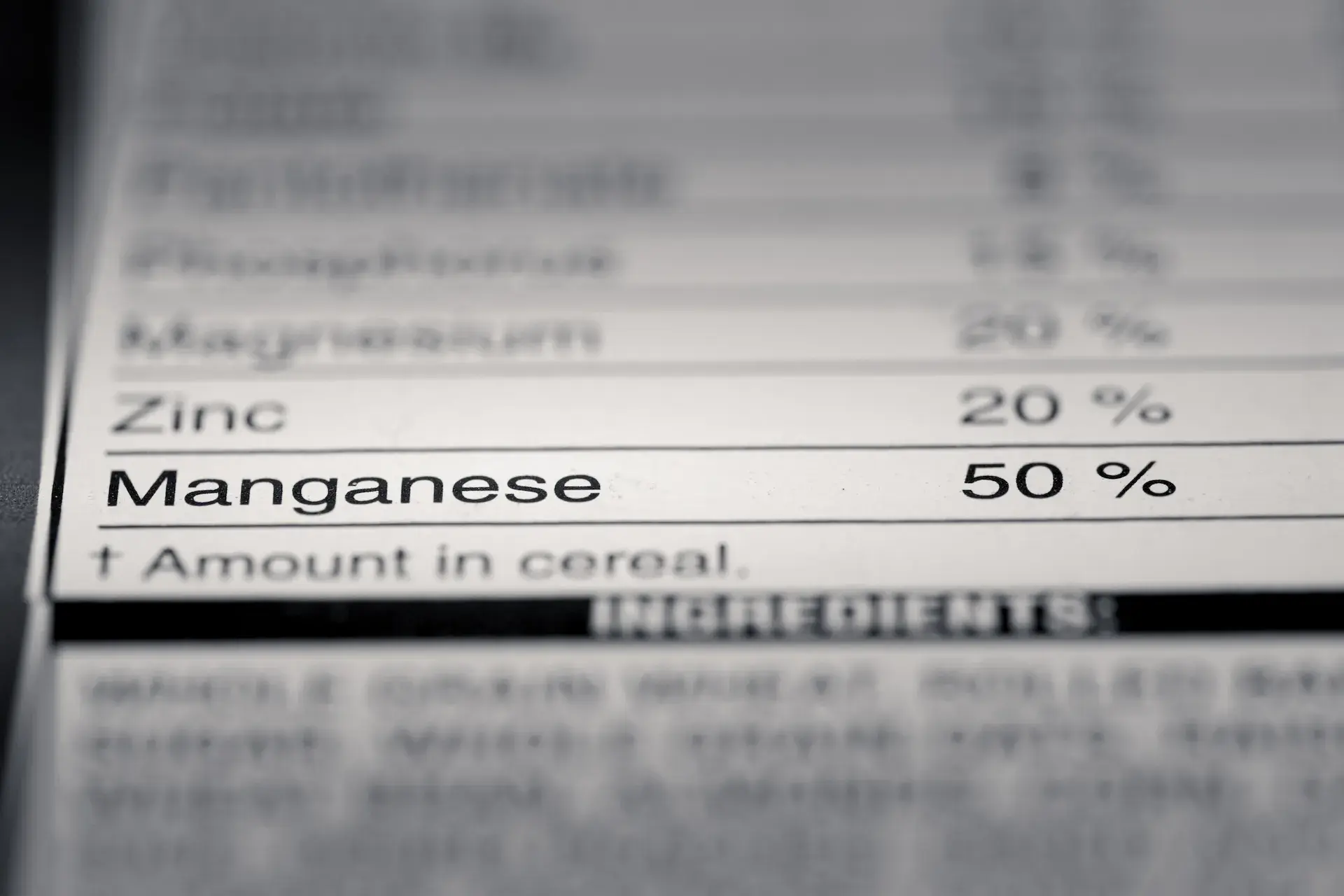 Shallow depth of field image of nutrition facts 2024 09 15 07 25 59 utc